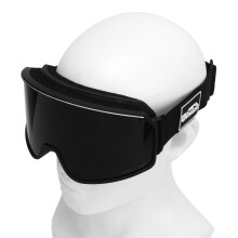 Antifog-Ski-Brille UV winddicht Doppelglas-Gläser Schwarzer Rahmen Schwarze Linse