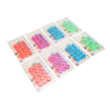 120 Stück bunte Kunststoff-Schiffchen, assortiert, 2x1,1x0,6cm