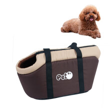 Borsa per Trasporto per Gatto Impermeabile, Traspirante e Pieghevole, 38x20x25cm, Marrone