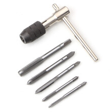 6-teiliger T-Griff-Schraubenschlüsselsatz aus HSS, silber, rostfrei