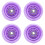 8Pièces Roues Décoratives Violettes En PU Pour Rollers Outdoor 1