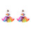 2Pièces Jupe Tutu Multicouche Arc-En- Tulle Élastique 9