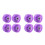 8Pièces Roues Décoratives Violettes En PU Pour Rollers Outdoor 9