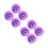 8Pièces Roues Décoratives Violettes En PU Pour Rollers Outdoor 6