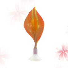 2Pièces Décoration Aquarium Orange Écologique Attrayante