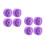 8Pièces Roues Décoratives Violettes En PU Pour Rollers Outdoor 5