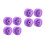 8Pièces Roues Décoratives Violettes En PU Pour Rollers Outdoor 7