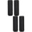 2Ensembles Pédales Détachables Aluminium Noir Solides 9