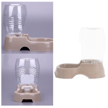 2Pièces Abreuvoir Automatique Beige Transparent