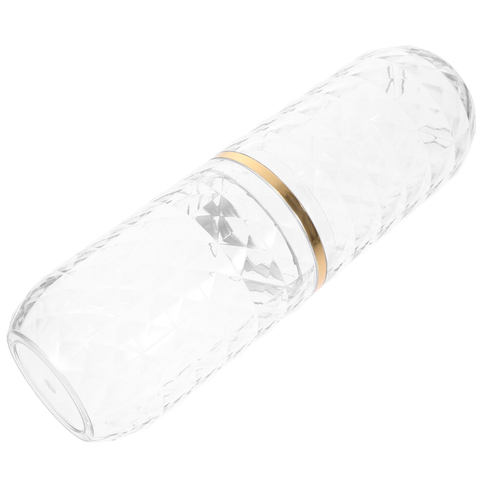 Villcase 5Pcs Compact Transparent Toothbrush Travel Holder Plastic Storage Case