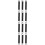 12Pcs Stainless Steel Black Spring Hooks Small Replacement for Crafts 10