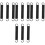 12Pcs Stainless Steel Black Spring Hooks Small Replacement for Crafts 5