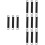 12Pcs Stainless Steel Black Spring Hooks Small Replacement for Crafts 8