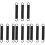 12Pcs Stainless Steel Black Spring Hooks Small Replacement for Crafts 4