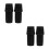 4Pcs Black Plastic Threaded Tips for Mop and Broom Handle Easy Repair 8