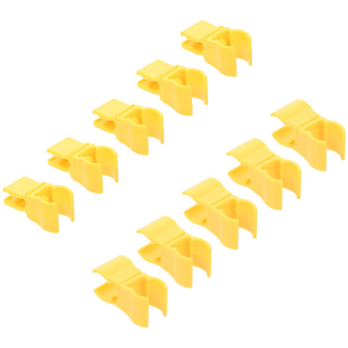 20Pcs Plastic Outdoor Fixing Clips Assorted Colors for Connector Rings 2