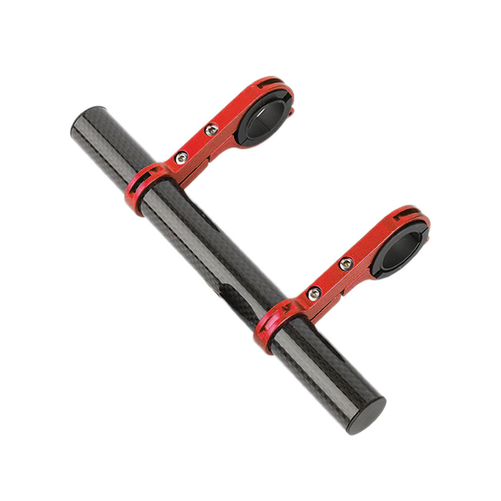 Bike Handlebar Extender Carbon Fiber Aluminum Alloy Phone Mount Lamp Red 5051371889447