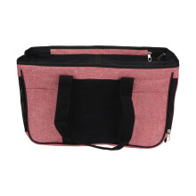 Atmungsaktive Tragbare Rosa Katzenbox 46x21x28cm für Kleine Haustiere