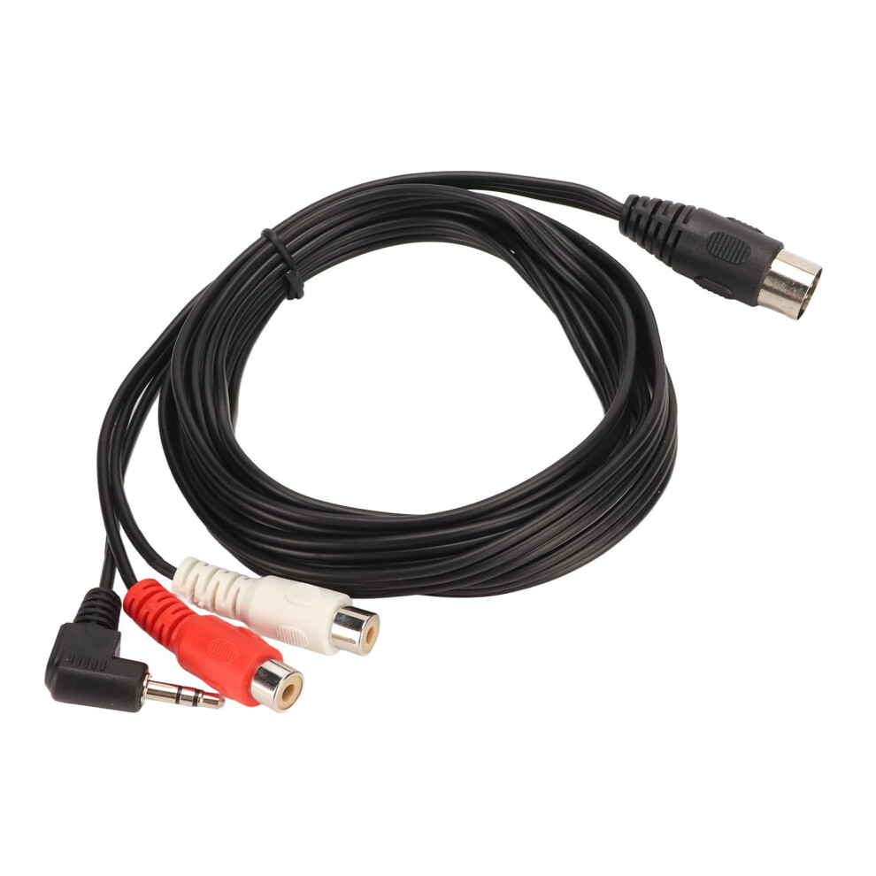 Din 5Pin To Rca & 3.5Mm Stereo Audio Cable For Speakers & Hifi Equipment 9451371890317