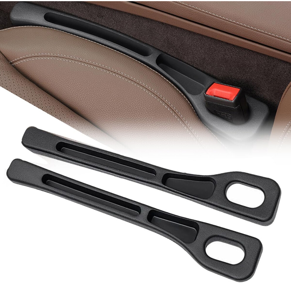 2Pcs Leather Car Seat Gap Filler Prevent Item Dropping Secure Seatbelt Access For Citroen Jumpy Spacetourer 9199774026550