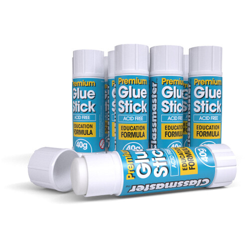 1 Pack - Classmaster Pack 108 40g Premium Paper Glue Sticks 1