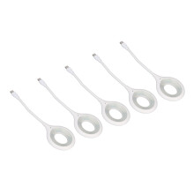 5 pezzi di luci notturne con controllo vocale USB, bianco, protezione degli occhi, per casa e ufficio