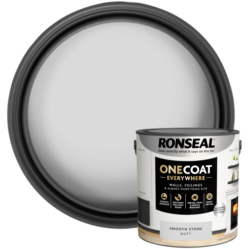 Ronseal (Smooth Stone) Ronseal One Coat Everywhere Matt Paint 2.5L