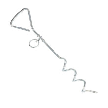 Stainless Steel Dog Tie Out Stake 30-Inch Heavy Duty Leash Anchor for Outdoor Camping Sturdy Ground Anchor for Pets