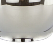 Motorrad Bubble Shield Visier PC-Glas 22,5x20cm Silber Helm Windschutzscheibe