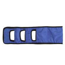 Sling per trasferimento letto anziani, manici imbottiti, nylon traspirante, blu