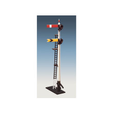 HO/OO gauge GWR Home & Distant signal (2 arms, 1 post) - Ratio 462 - free post