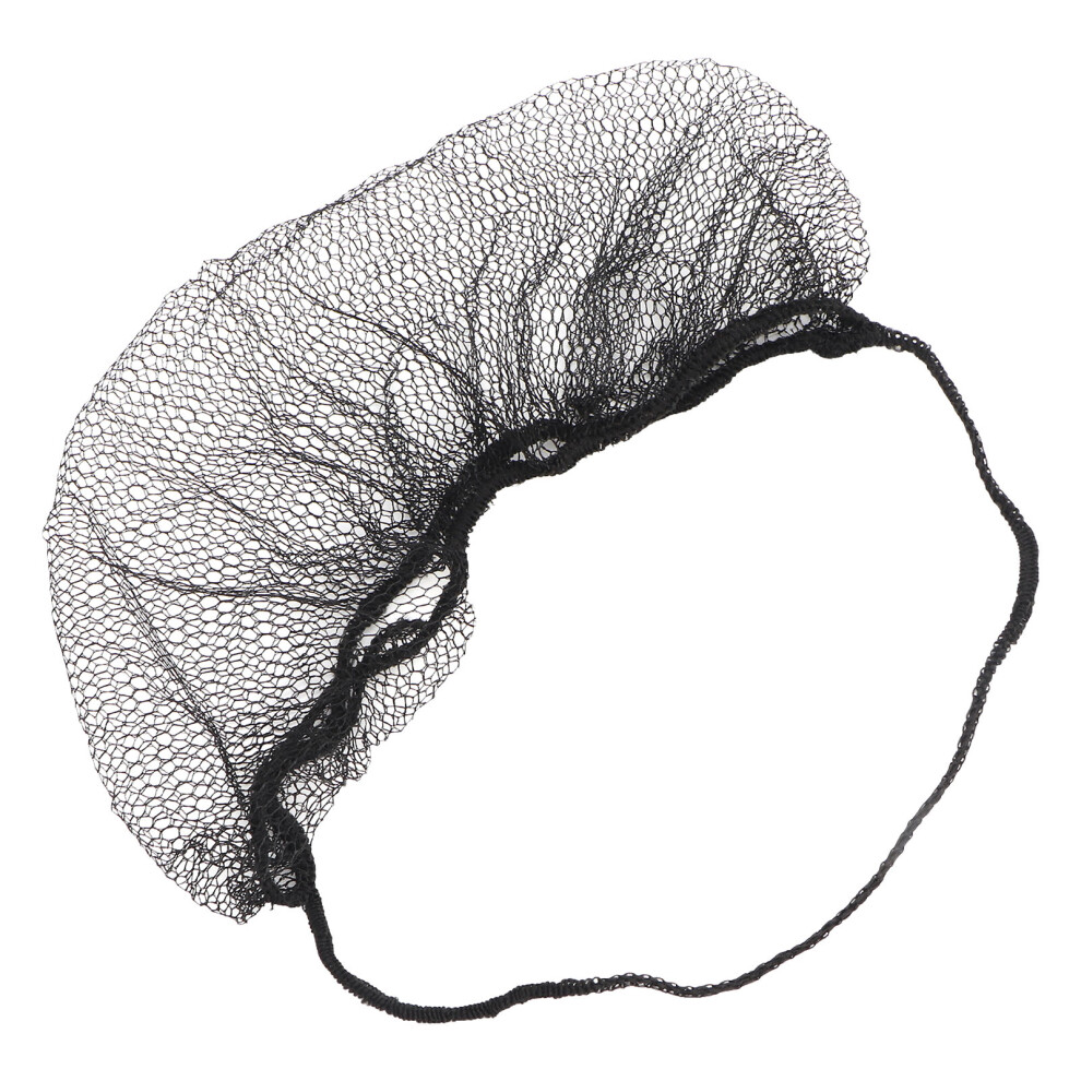 Latex-Free Disposable Beard Guards - 100pcs Black Nylon Nets
