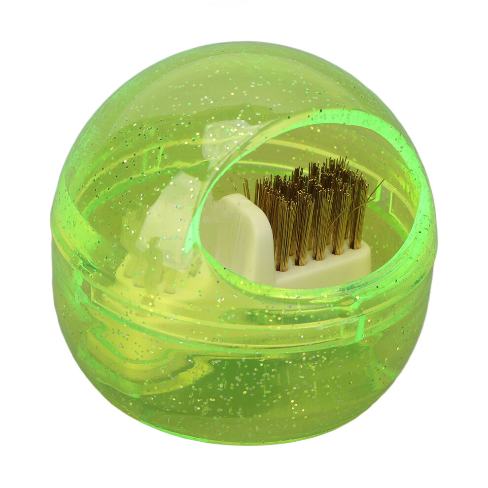 Professional Yellow Nail Cleaning Brush Box ABS for Manicure & Salon