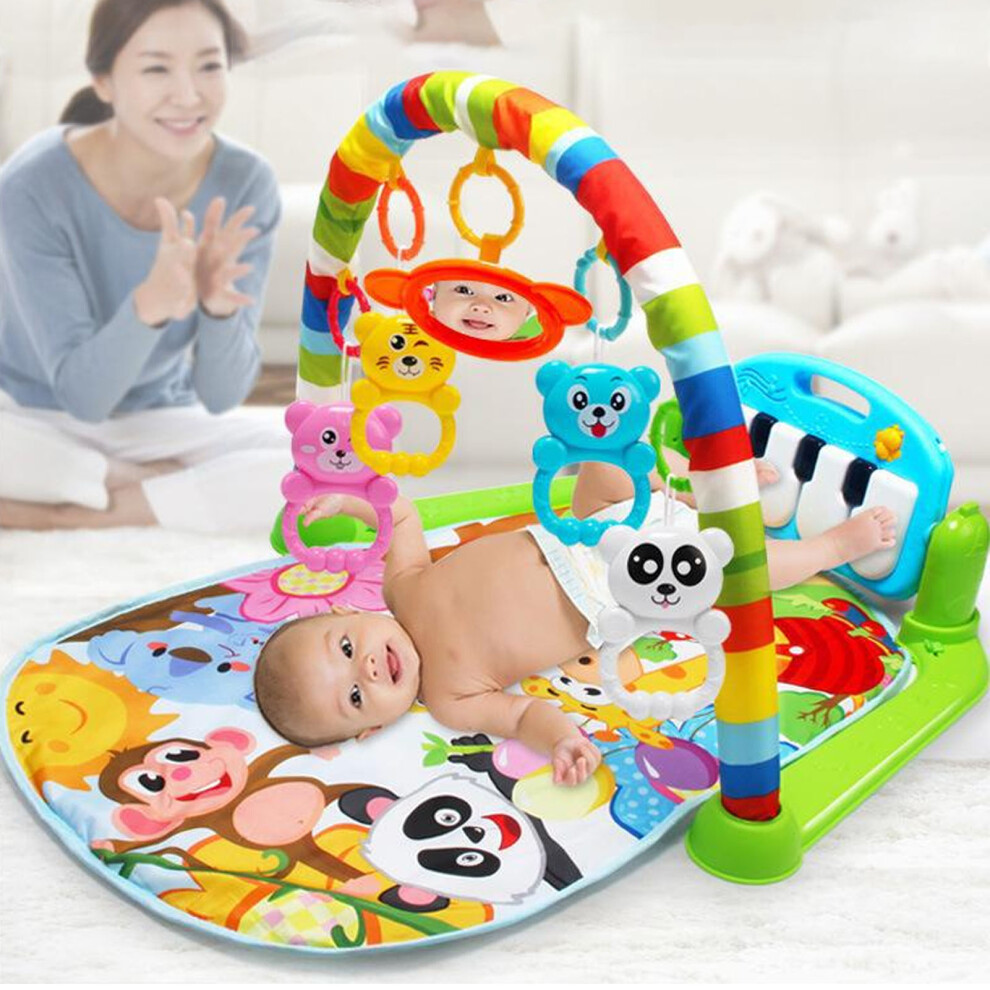 Eco-Friendly Baby Play Gym with Soothing Music and Bright Colors