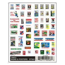 Woodland Scenics DT563 1940's Signs & Posters