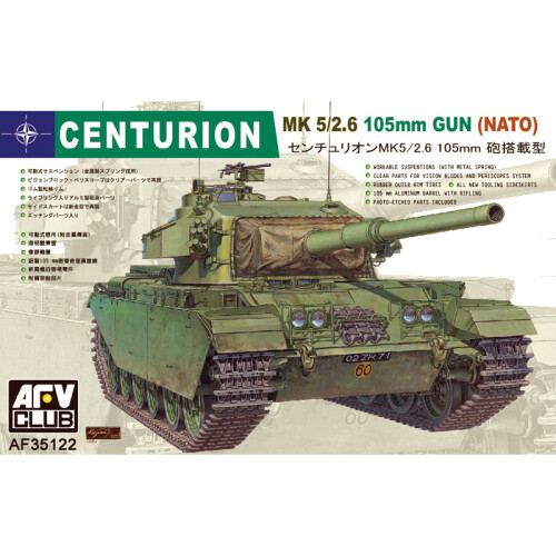 1/35 scale NATO Centurion Mk.5/2-6 105mm model tank kit by AFV