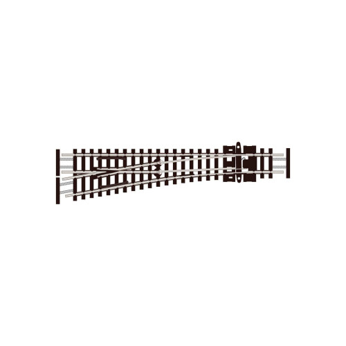 Peco N Scale Code 55 Electrofrog #4 Left-Hand Turnout