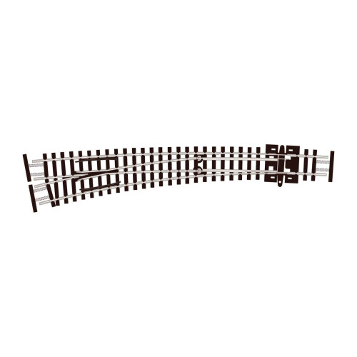 Streamline Code 55 Left Hand Curved Turnout Electrofrog