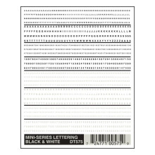 WS 575 Dry Transfer Lettering Black & White
