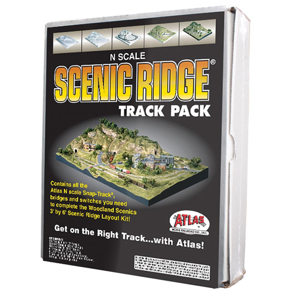 Woodland Scenics St1182 N Scale Scenic Ridge Track Pack N Gauge