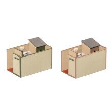 Open Type Small Gents Toilets Kit