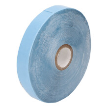 Cinta adhesiva para extensiones de cabello hipoalergénica, impermeable, de doble cara, con fuerte adhesivo, color azul, para pelucas, frentes de