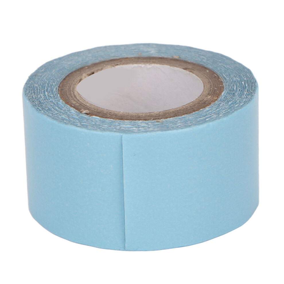 Double-Sided Hypoallergenic Hair Tape, Blue Non-marking Roll For Extensions And Wigs, Strong Adhesive 3-Yards, Comfortable Invisible, Easy To Apply