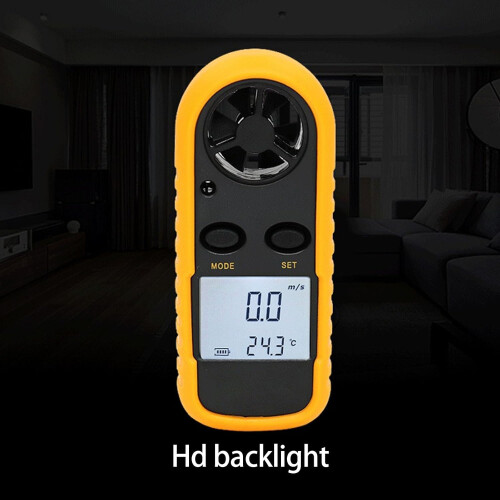 Anemometer Digital Wind Speed Meter with Temperature Display 30m/s Backlight for HVAC and Outdoor Use 1