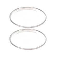2Pcs 8in Double Layer Polyester Drumheads Transparent Instrument Replacement