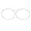 2Pcs 8in Double Layer Polyester Drumheads Transparent Instrument Replacement 2