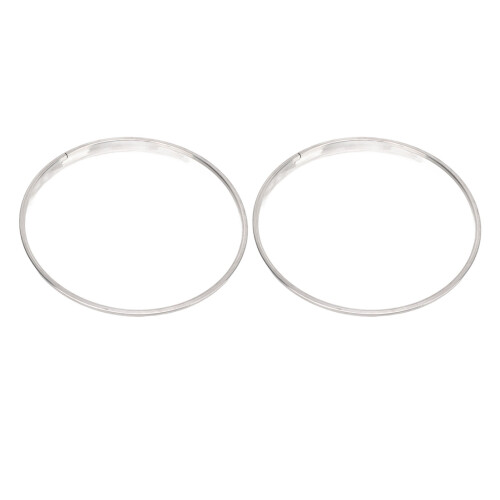 2Pcs 8in Double Layer Polyester Drumheads Transparent Instrument Replacement 1