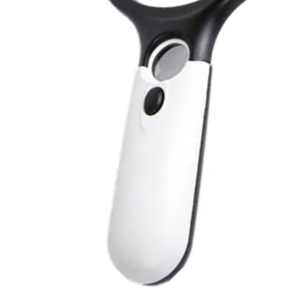 Handheld Magnifier with LED, 3X/45X, ABS Handle, Portable