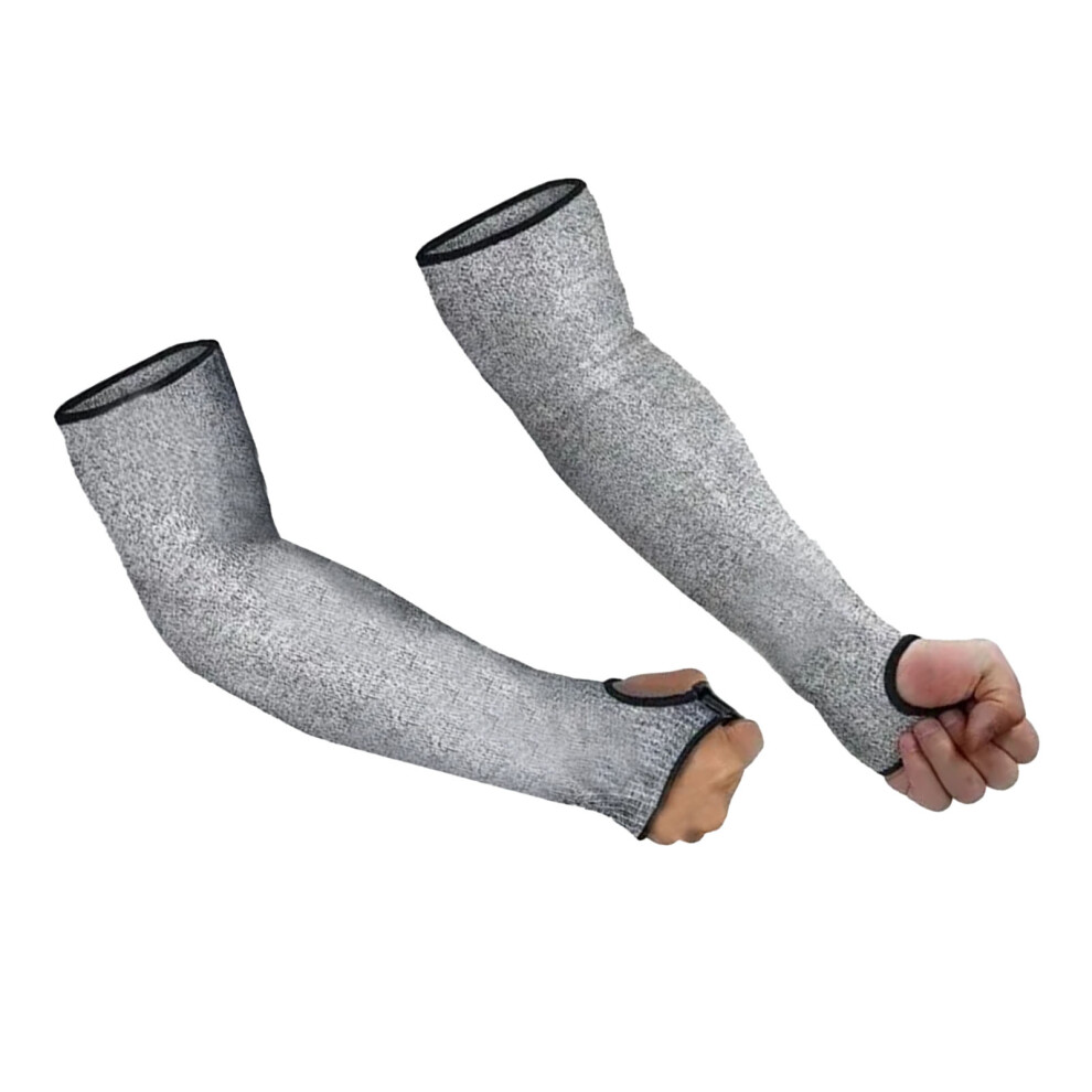 2Pcs Level 5 Cut-Resistant Breathable Safety Arm Sleeves, 40Cm 9351371899351