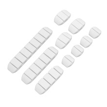 10 Stück weiße TPR-Schreibtisch-Kabelhalterclips für Schreibtisch, Auto, Zuhause und Büro
